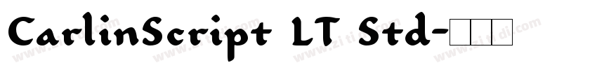 CarlinScript LT Std字体转换